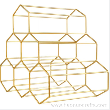 fashion Hexagonal noble wine rack